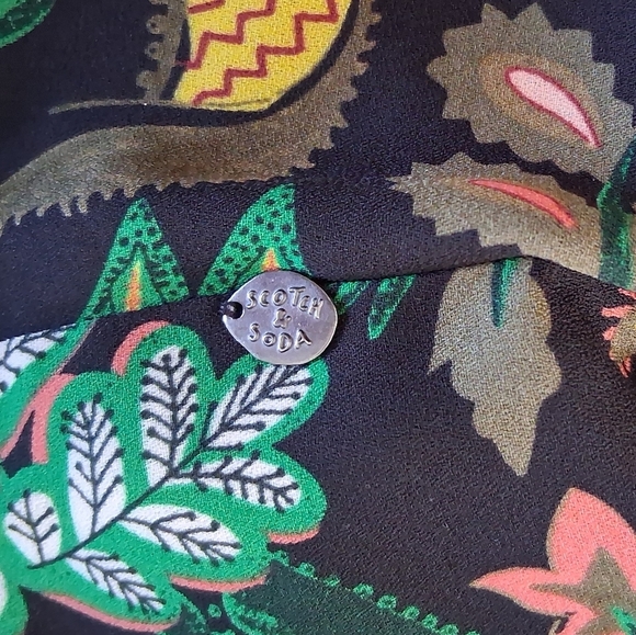 Scotch & Soda (Dans La Nuit)/ Colorful Jungle Print Blouse/ Size US S - Picture 7 of 17